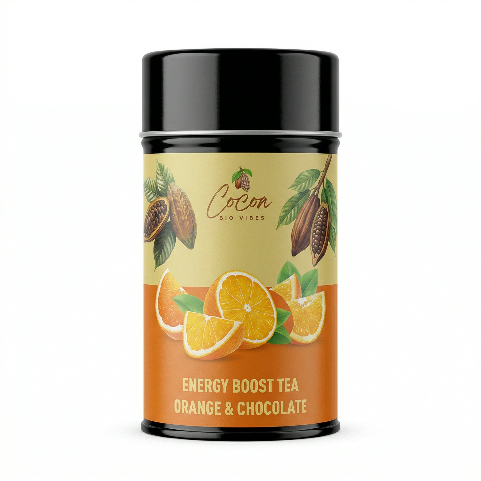 Натурален чай "Energy boost" с  аромат на портокал и шоколад