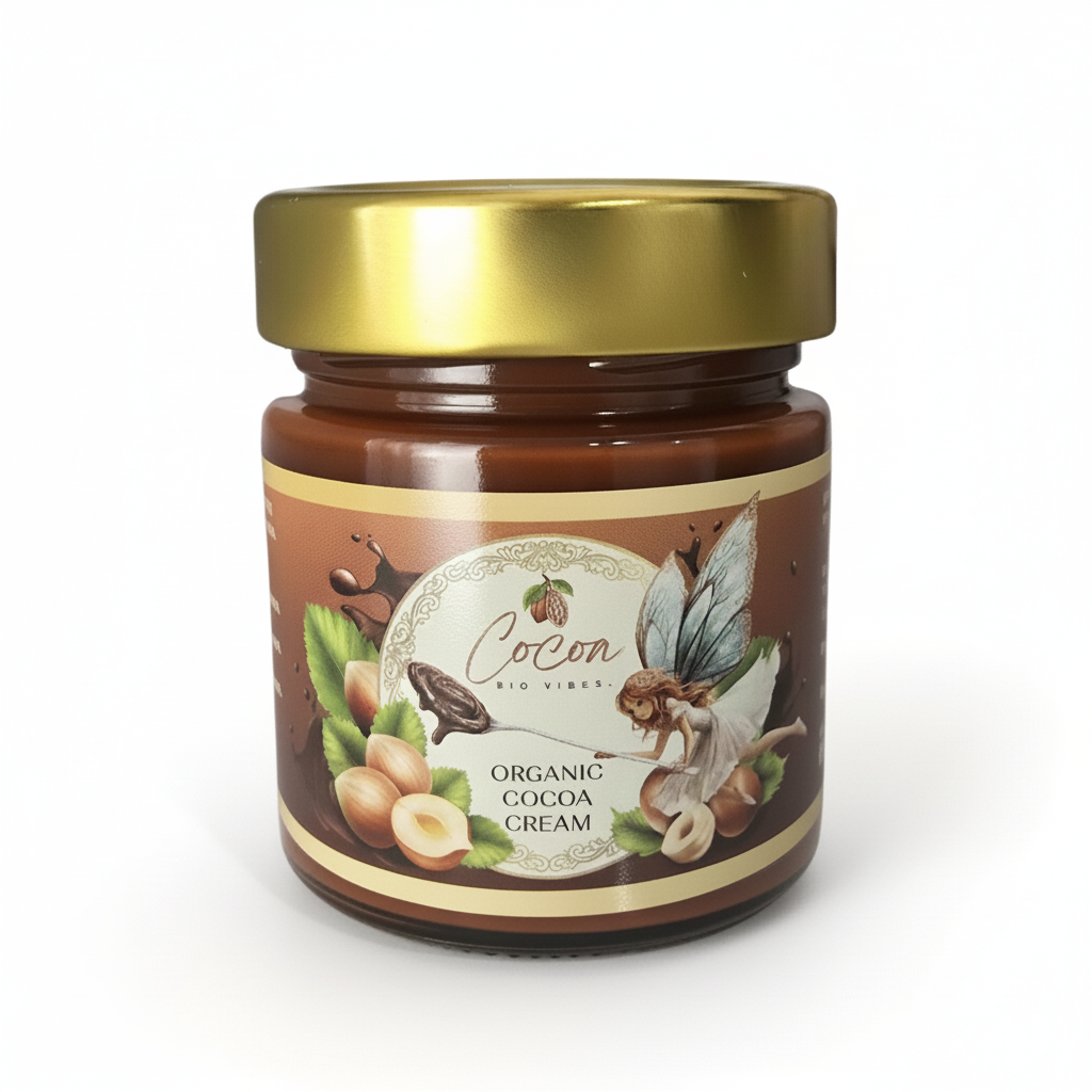 COCOA BIO VIBES  - Био лешниково-какаов крем без добавена захар