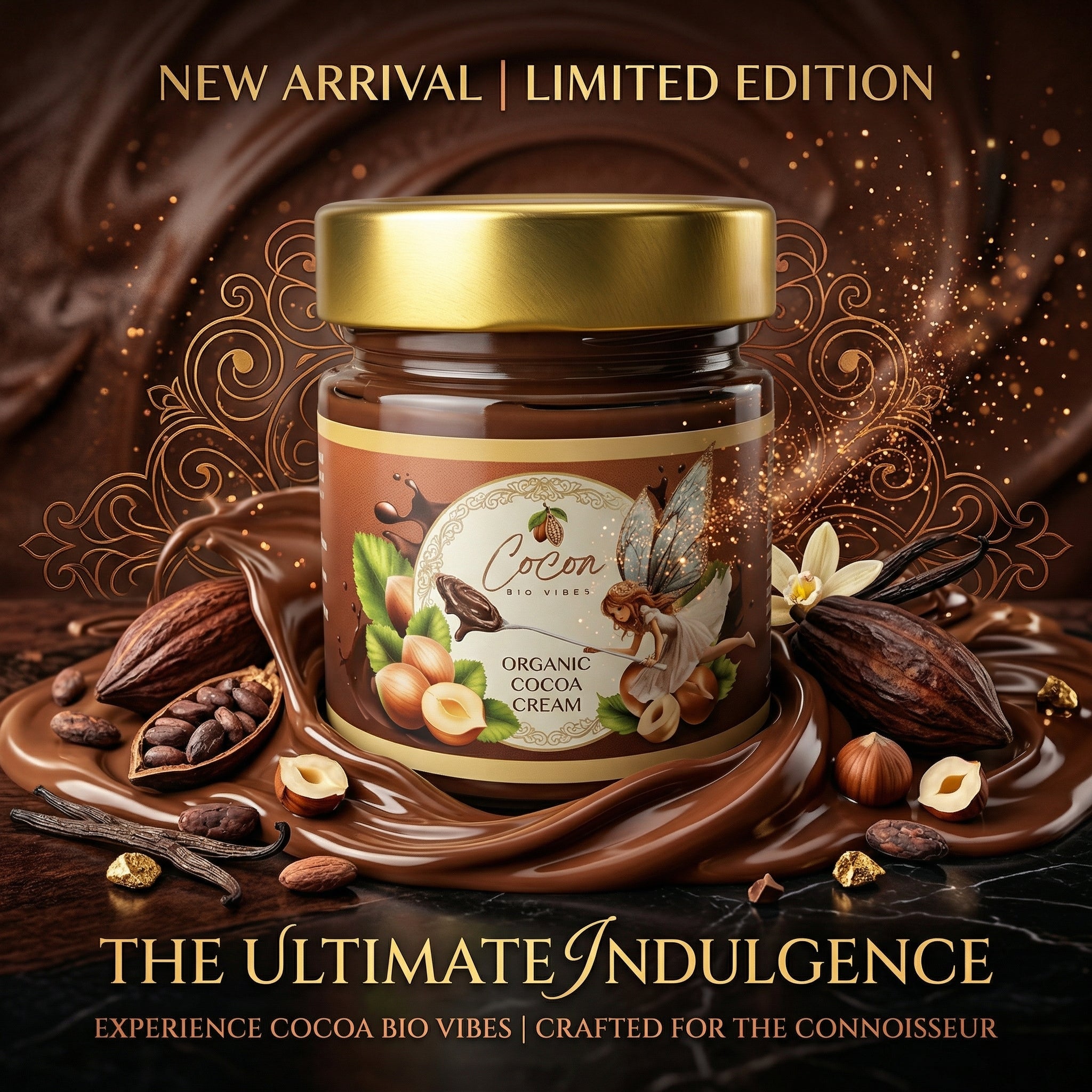 COCOA BIO VIBES  - Био лешниково-какаов крем без добавена захар