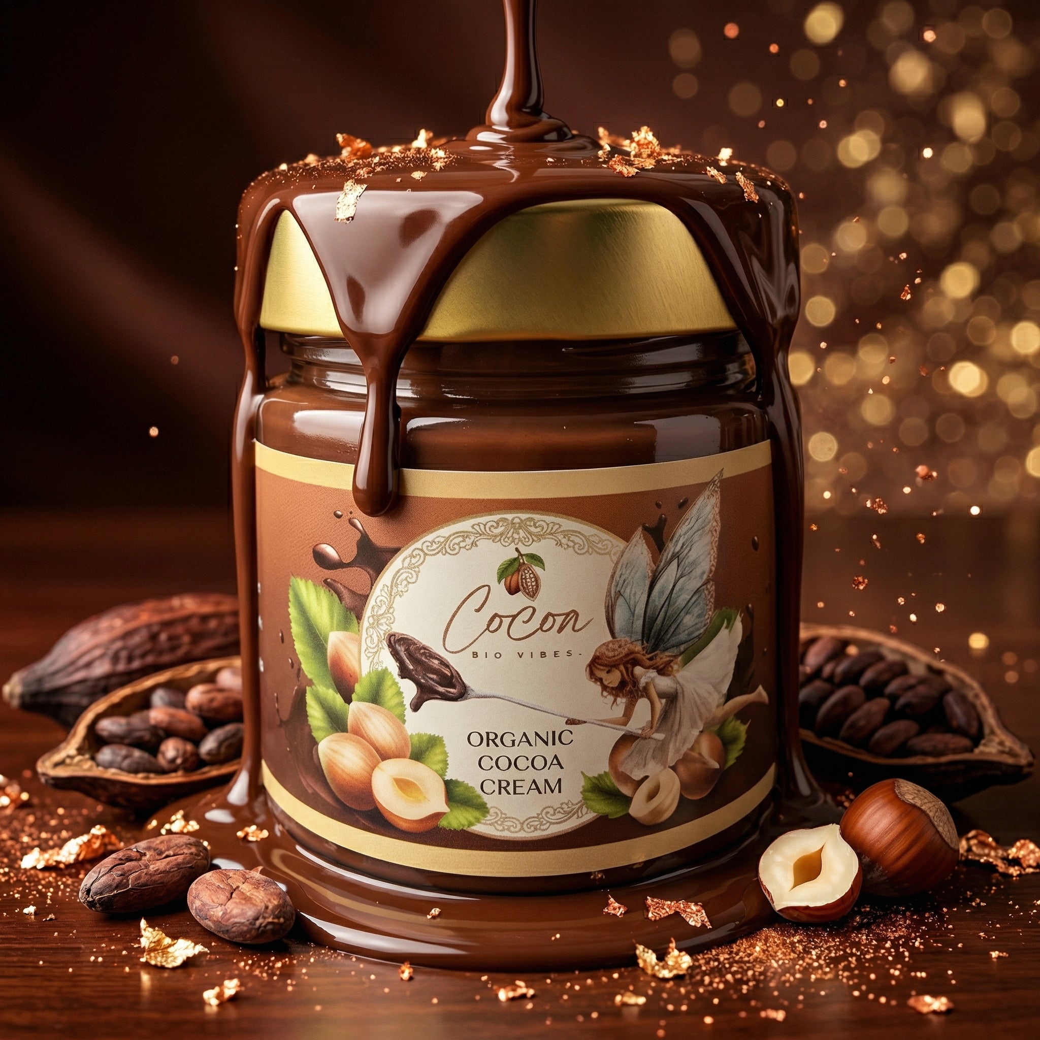 COCOA BIO VIBES  - Био лешниково-какаов крем без добавена захар